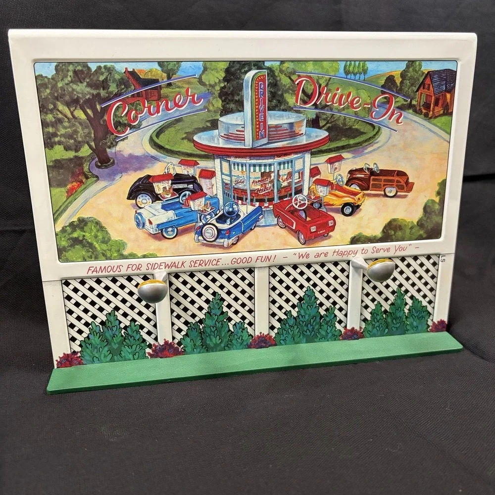 Hallmark Kiddie Car Classics‎ Corner Drive-In Accessory Lot 9 Pieces 1997